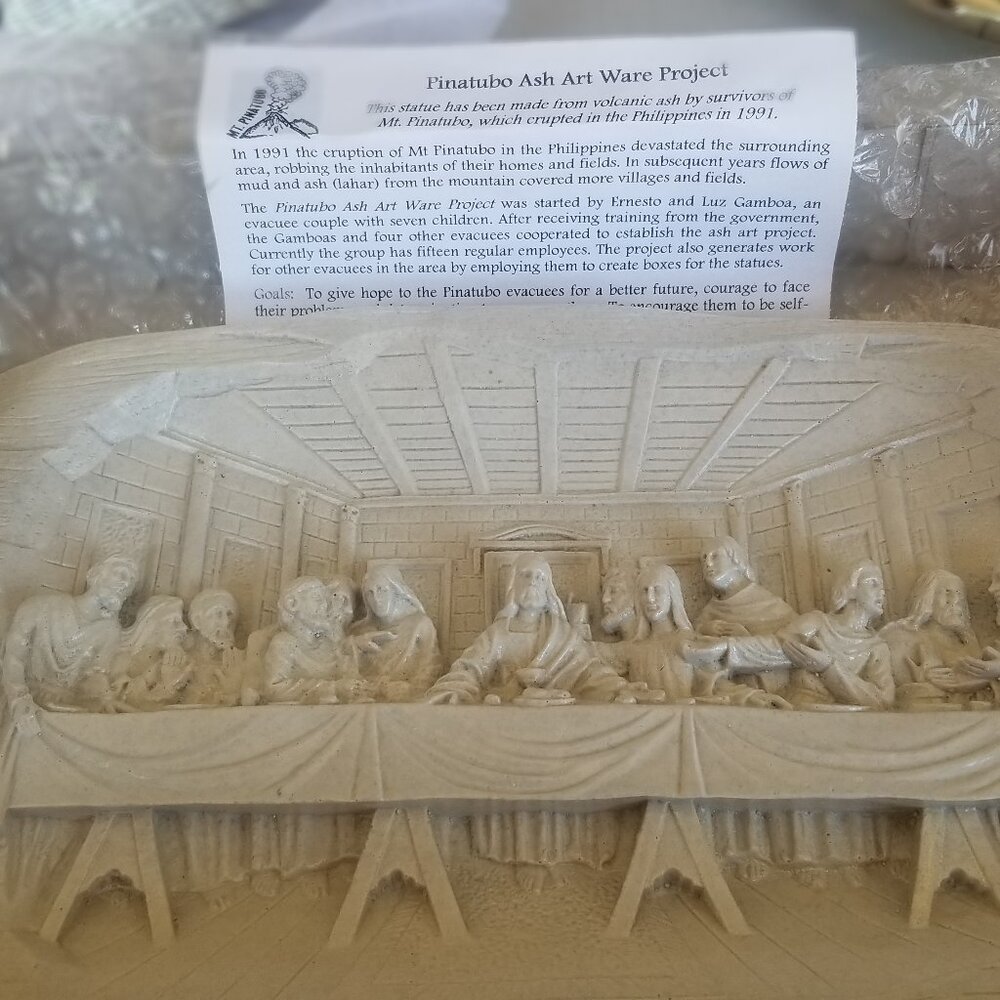 Last Supper Pinatubo Ash art project